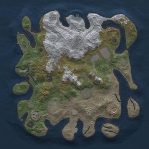 Thumbnail Rust Map: Procedural Map, Size: 3500, Seed: 703190842, 16 Monuments