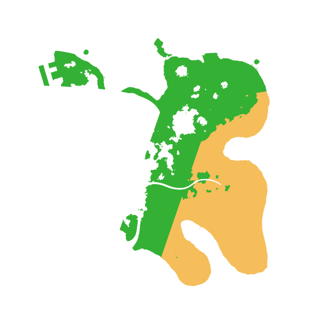 Biome Rust Map: Procedural Map, Size: 2500, Seed: 29821