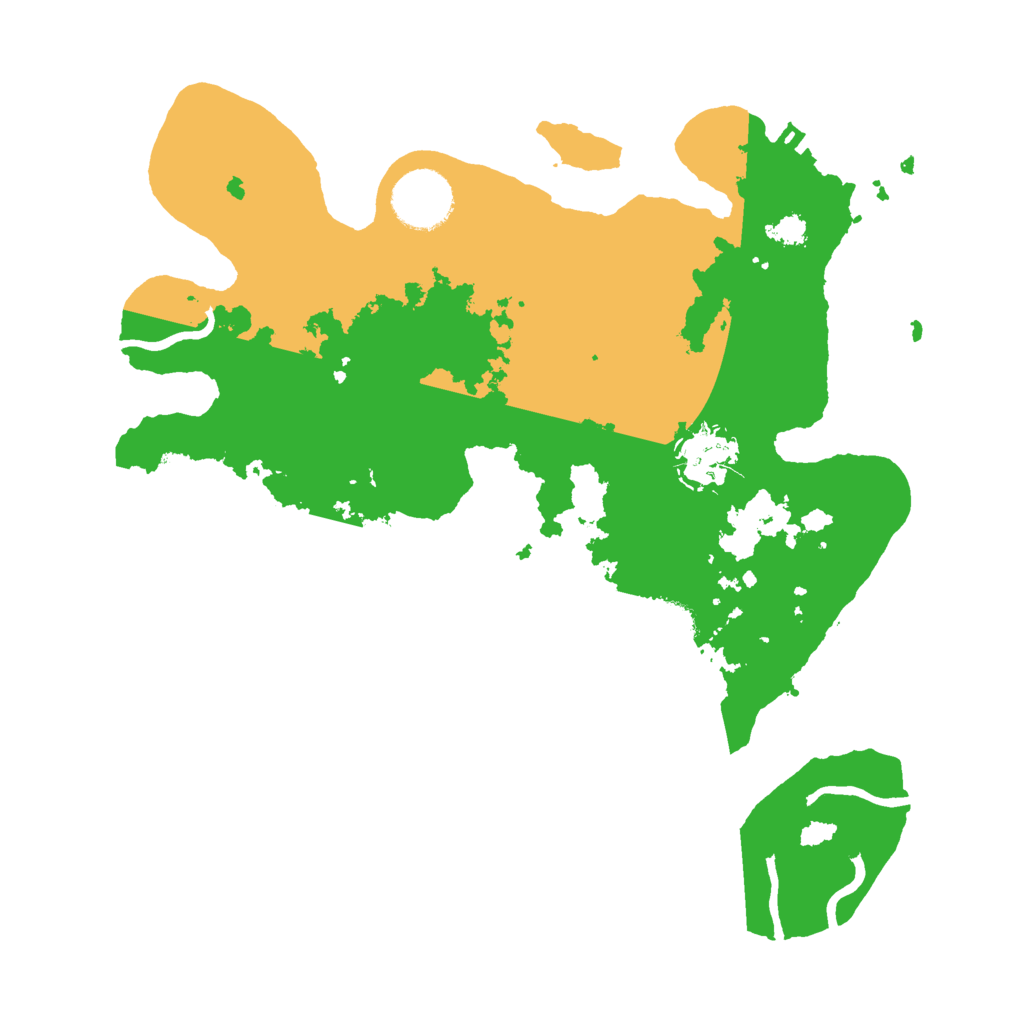 Biome Rust Map: Procedural Map, Size: 3000, Seed: 50914582