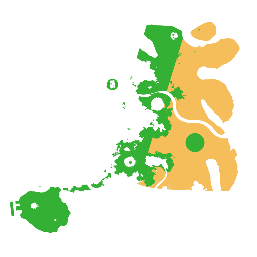 Biome Rust Map: Procedural Map, Size: 3600, Seed: 427996647