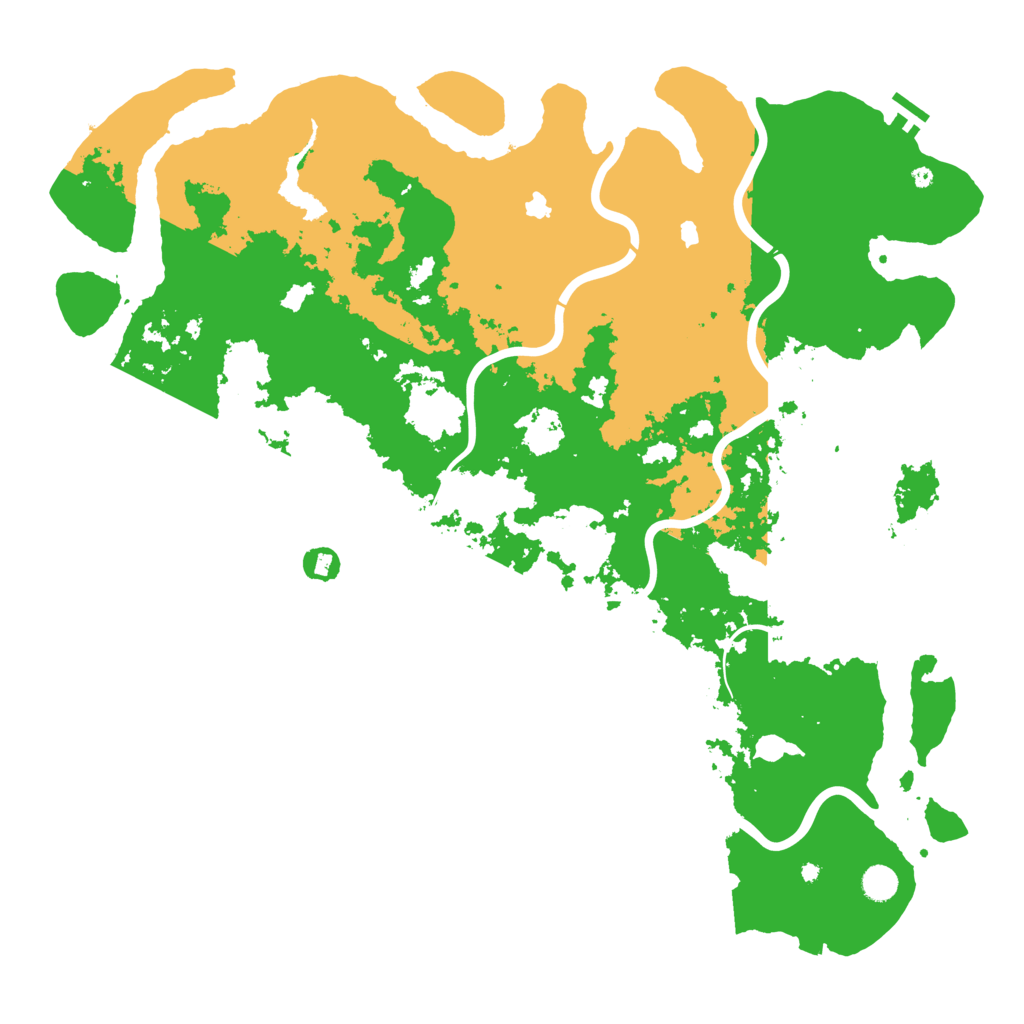 Biome Rust Map: Procedural Map, Size: 5000, Seed: 5797