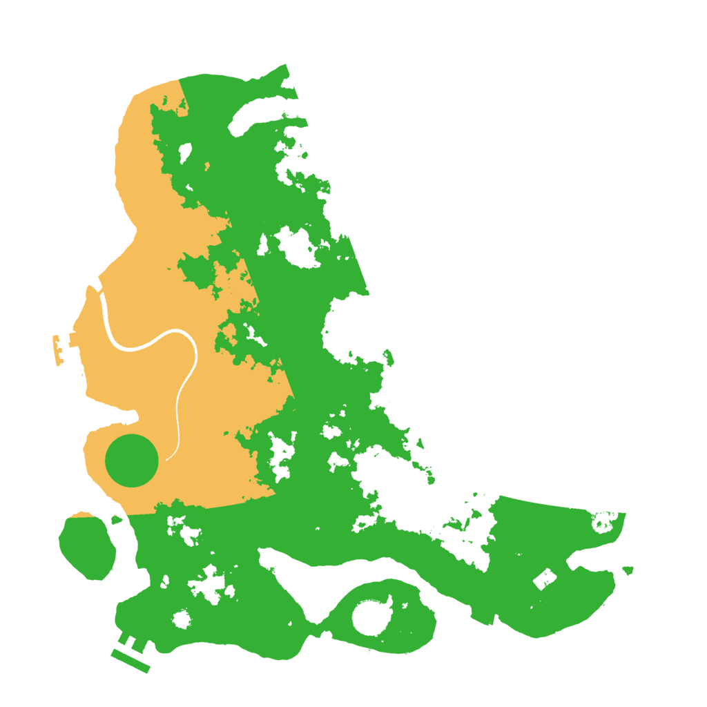 Biome Rust Map: Procedural Map, Size: 3500, Seed: 6227783