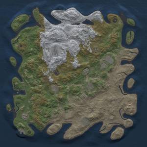 Thumbnail Rust Map: Procedural Map, Size: 4500, Seed: 1703850579, 18 Monuments