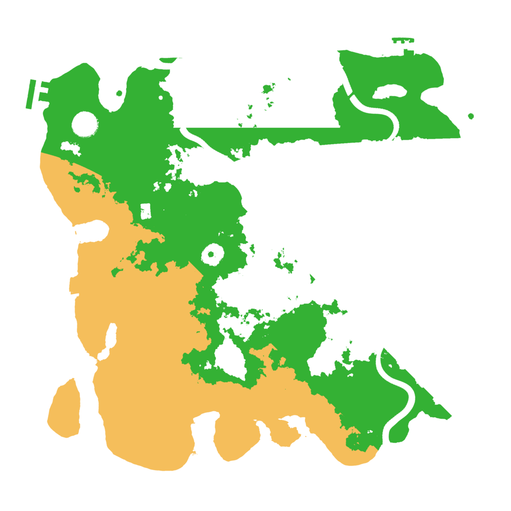 Biome Rust Map: Procedural Map, Size: 3500, Seed: 2060106684