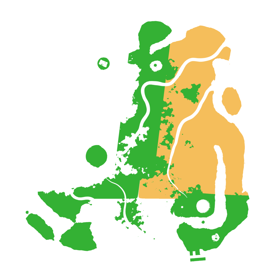 Biome Rust Map: Procedural Map, Size: 3500, Seed: 575778905