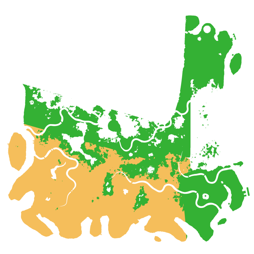 Biome Rust Map: Procedural Map, Size: 6000, Seed: 174310338