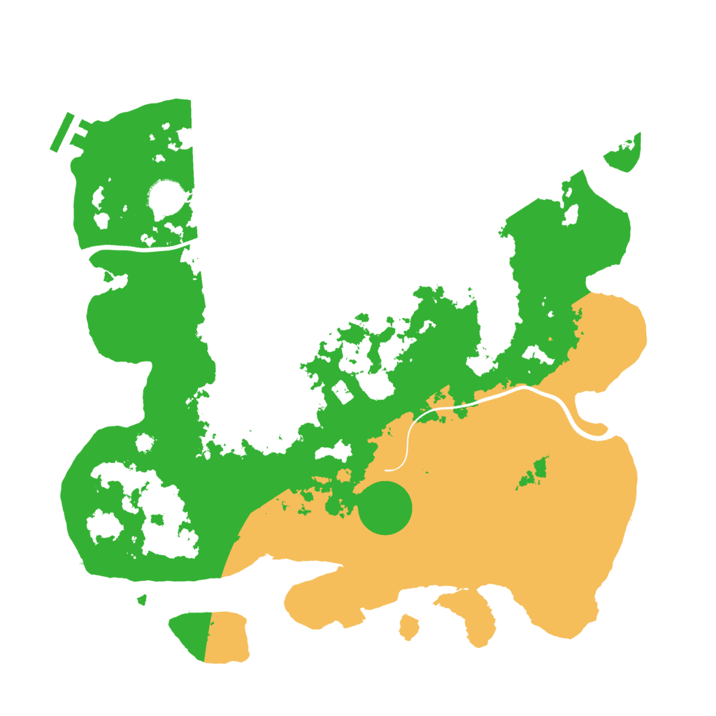 Biome Rust Map: Procedural Map, Size: 3500, Seed: 913002888