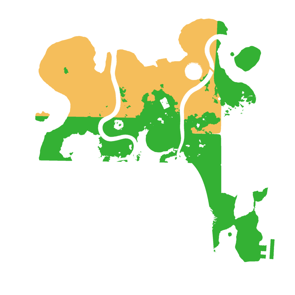 Biome Rust Map: Procedural Map, Size: 3000, Seed: 974391233