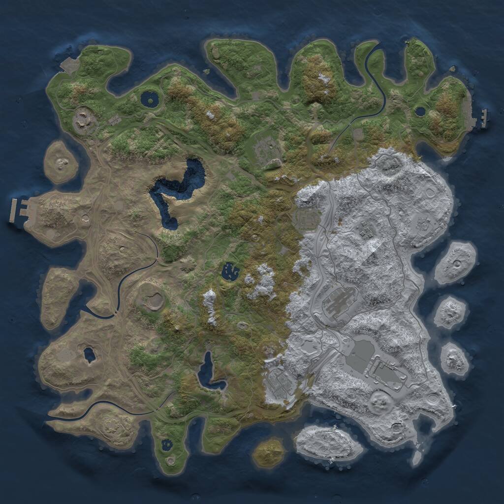 Rust Map: Procedural Map, Size: 4250, Seed: 7854213, 15 Monuments