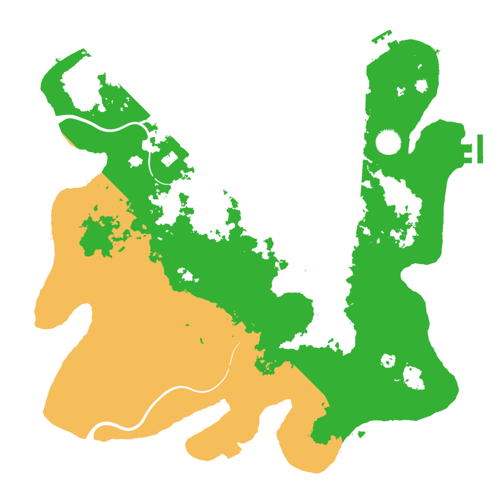 Biome Rust Map: Procedural Map, Size: 3500, Seed: 1700252834