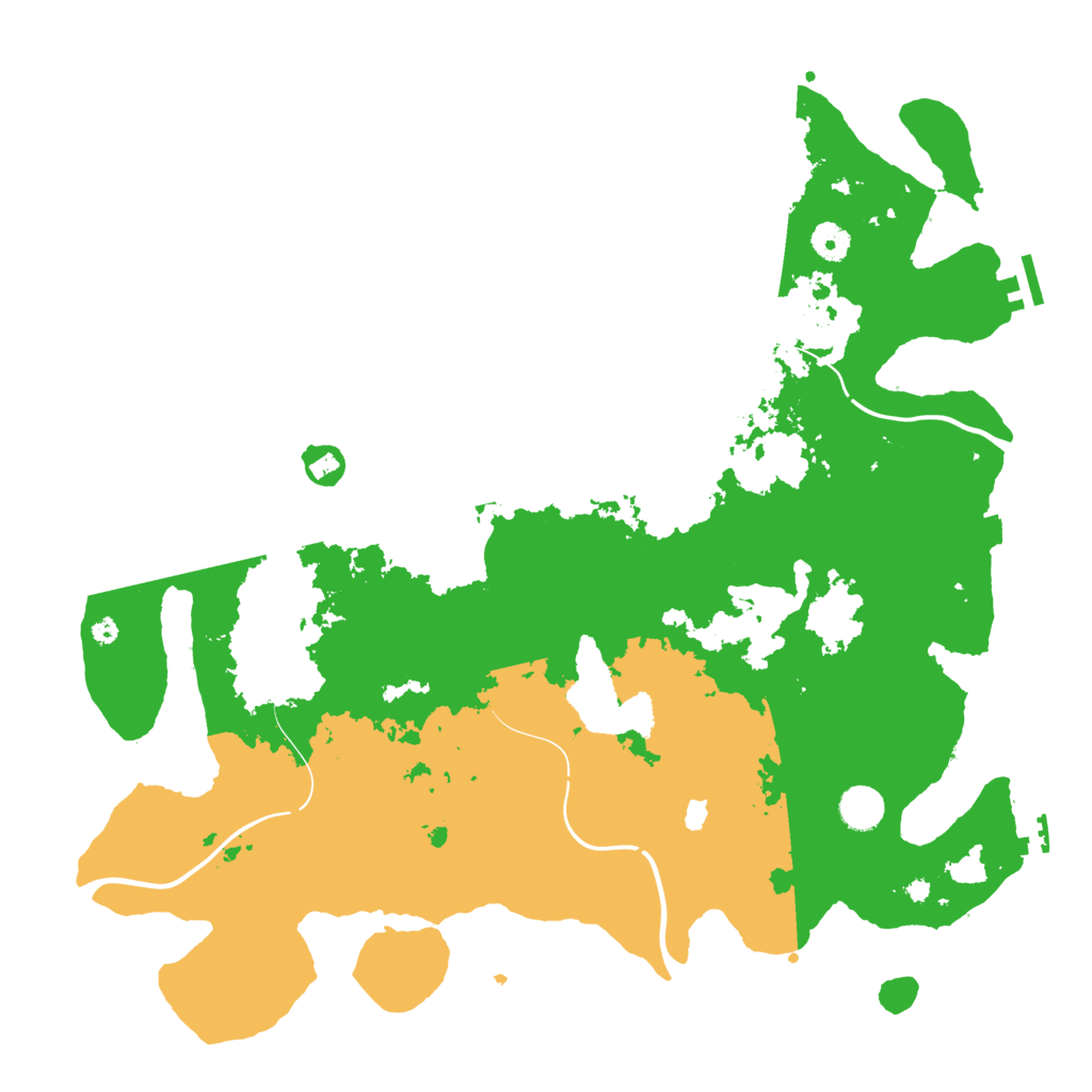 Biome Rust Map: Procedural Map, Size: 4300, Seed: 65234
