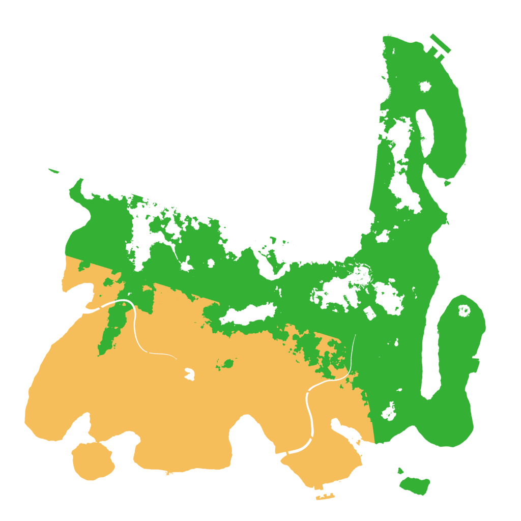 Biome Rust Map: Procedural Map, Size: 4250, Seed: 1184946401