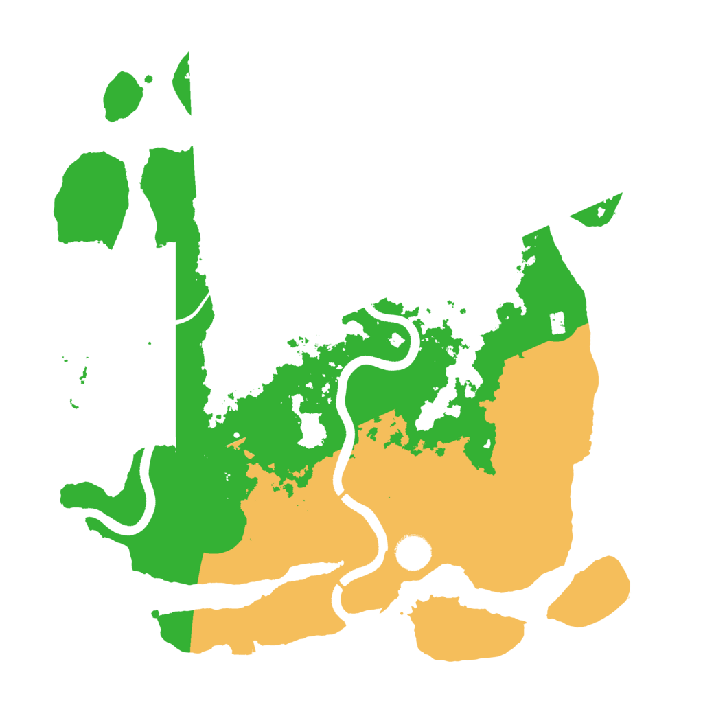 Biome Rust Map: Procedural Map, Size: 3500, Seed: 56412566