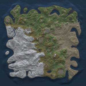 Thumbnail Rust Map: Procedural Map, Size: 4250, Seed: 497324795, 17 Monuments