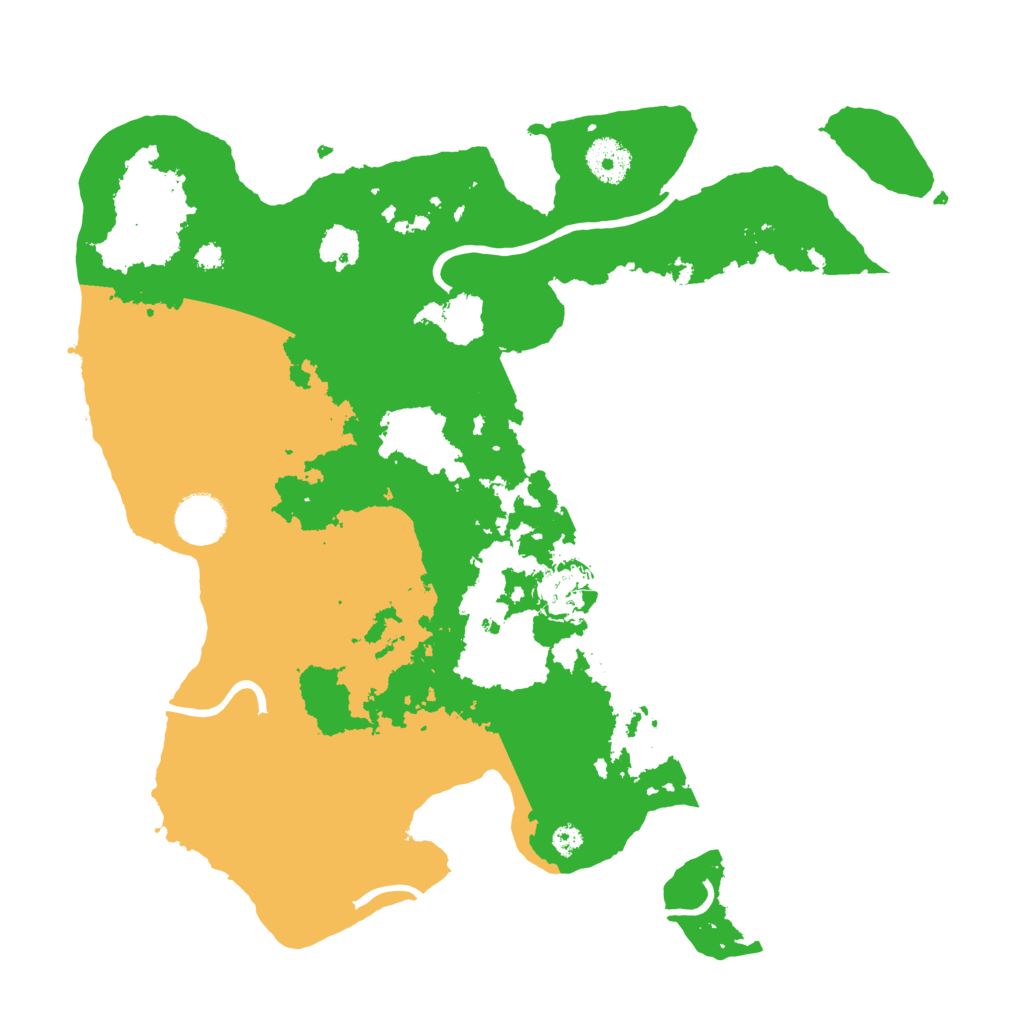 Biome Rust Map: Procedural Map, Size: 3500, Seed: 21207