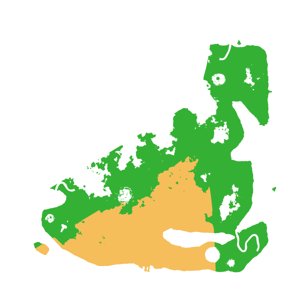 Biome Rust Map: Procedural Map, Size: 3500, Seed: 279376255