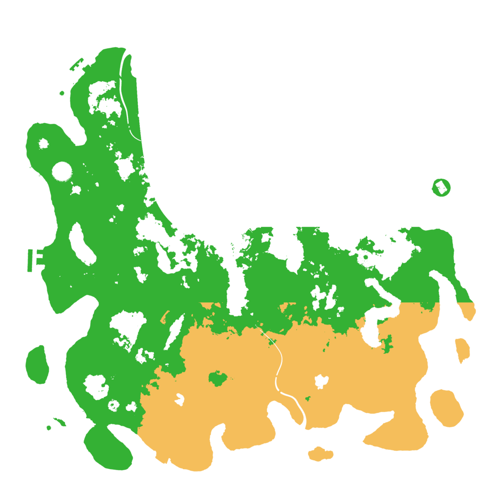 Biome Rust Map: Procedural Map, Size: 4500, Seed: 1999215813