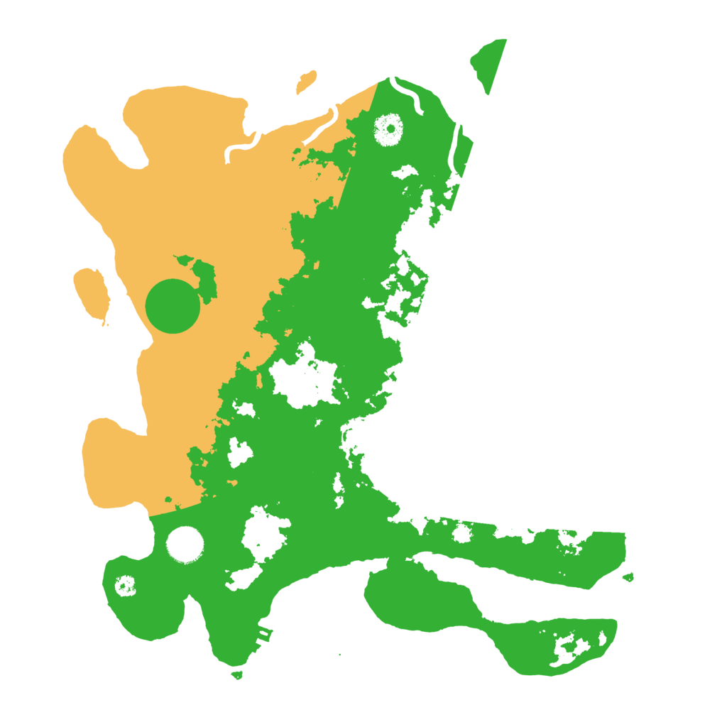 Biome Rust Map: Procedural Map, Size: 3500, Seed: 50043213