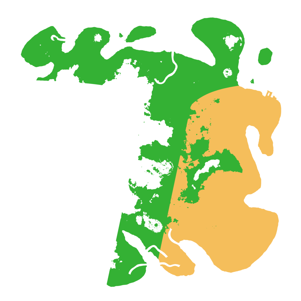 Biome Rust Map: Procedural Map, Size: 3500, Seed: 2043245651