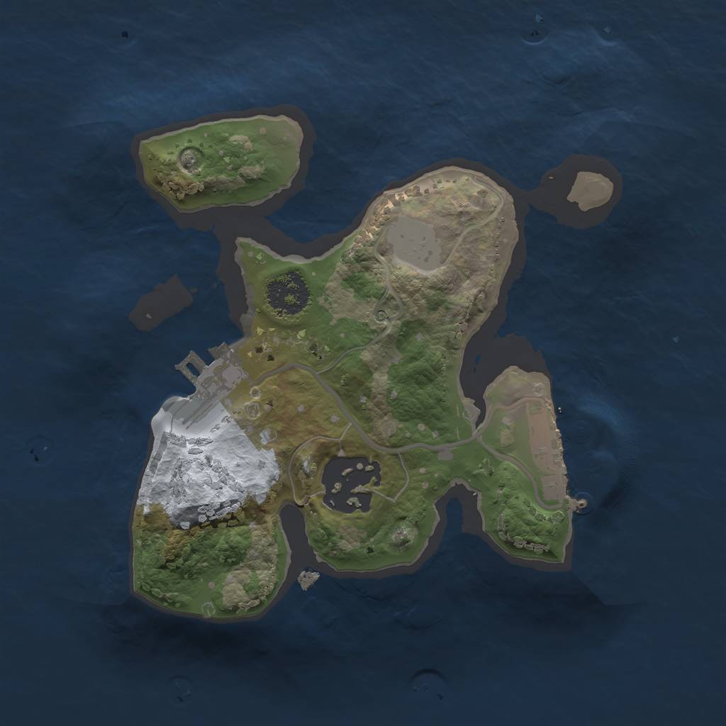 Rust Map: Procedural Map, Size: 1800, Seed: 119, 8 Monuments
