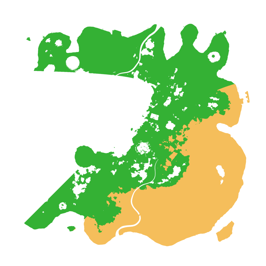Biome Rust Map: Procedural Map, Size: 3500, Seed: 1983447524