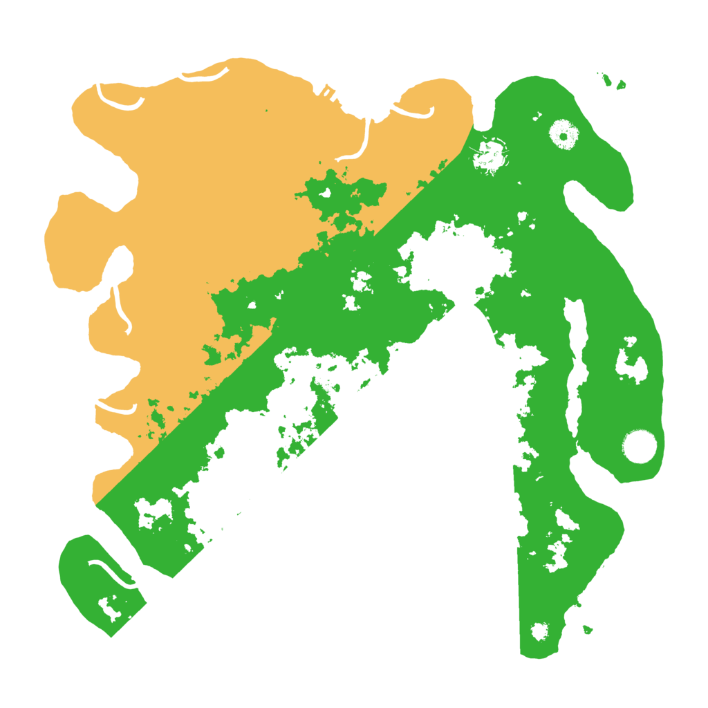 Biome Rust Map: Procedural Map, Size: 3700, Seed: 72792686
