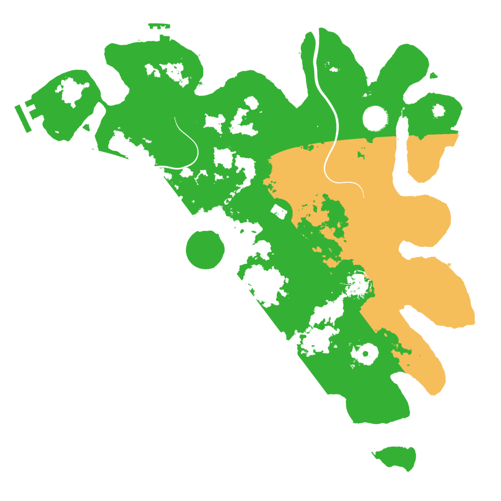 Biome Rust Map: Procedural Map, Size: 3500, Seed: 559317219