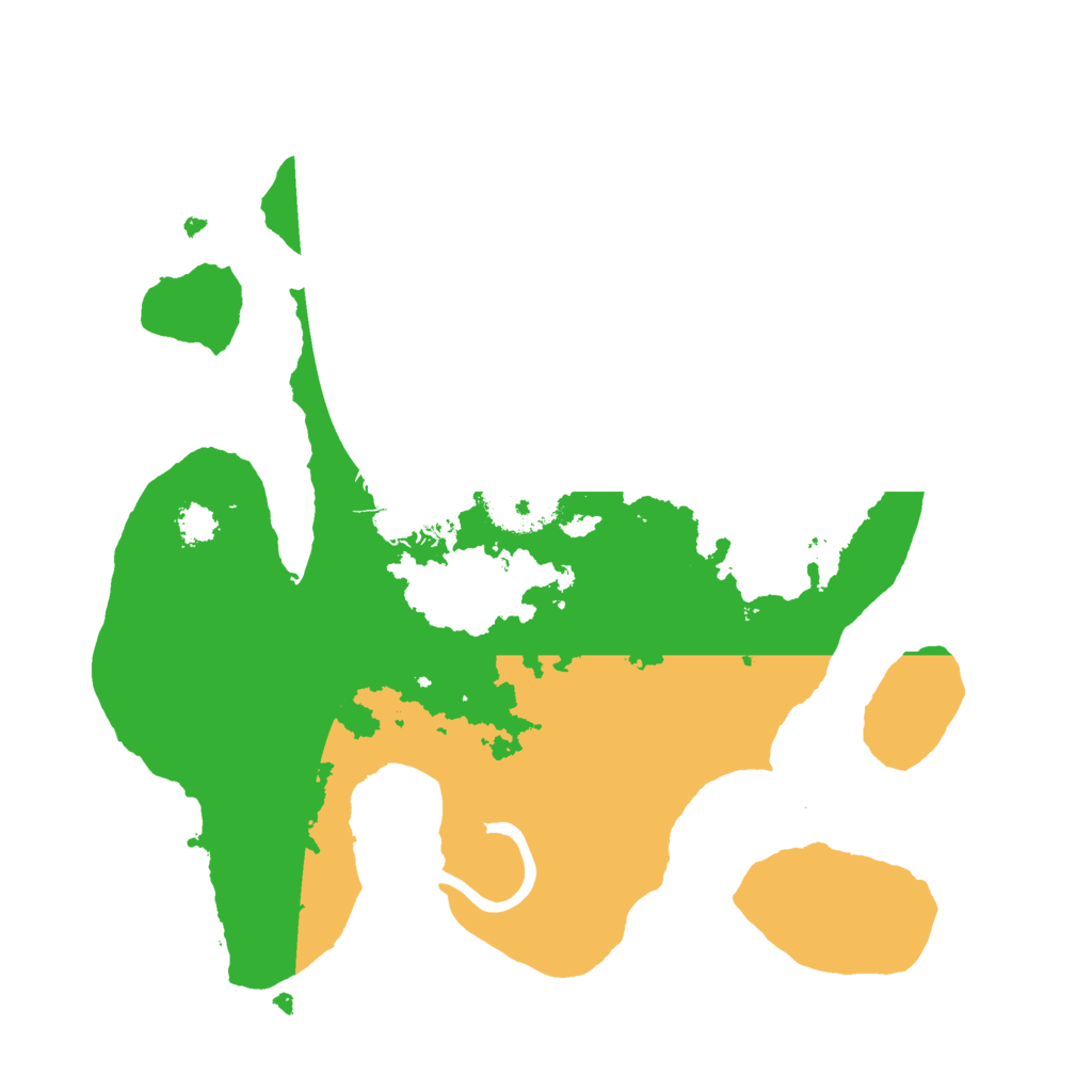 Biome Rust Map: Procedural Map, Size: 2500, Seed: 120893488