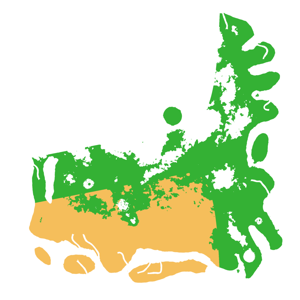 Biome Rust Map: Procedural Map, Size: 4500, Seed: 1280238860