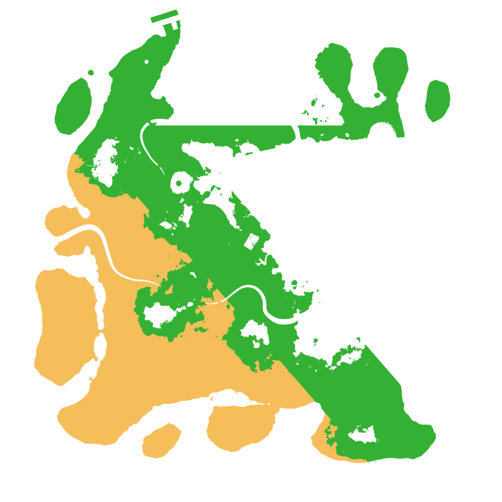 Biome Rust Map: Procedural Map, Size: 3500, Seed: 2267