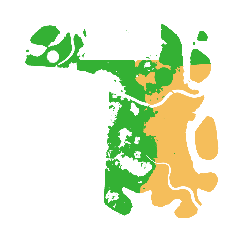 Biome Rust Map: Procedural Map, Size: 3500, Seed: 7942