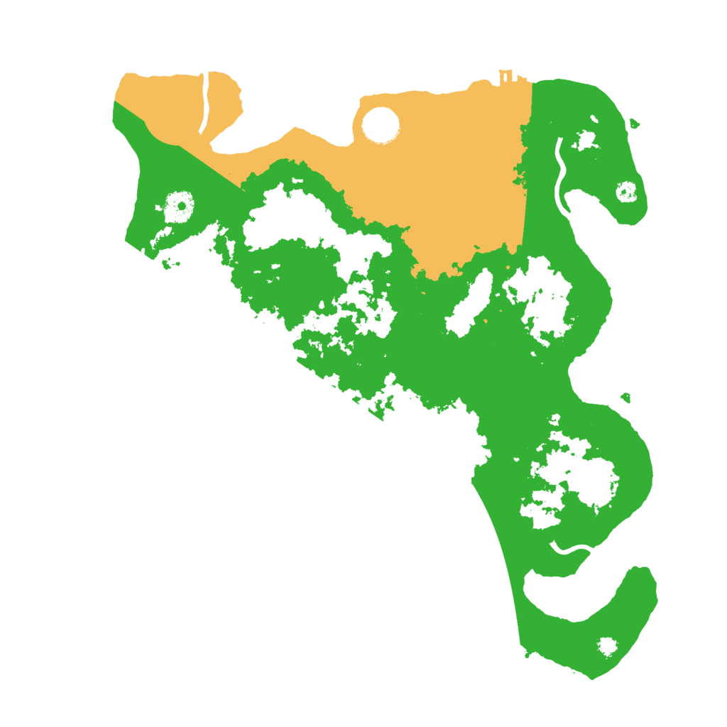 Biome Rust Map: Procedural Map, Size: 3500, Seed: 92554339