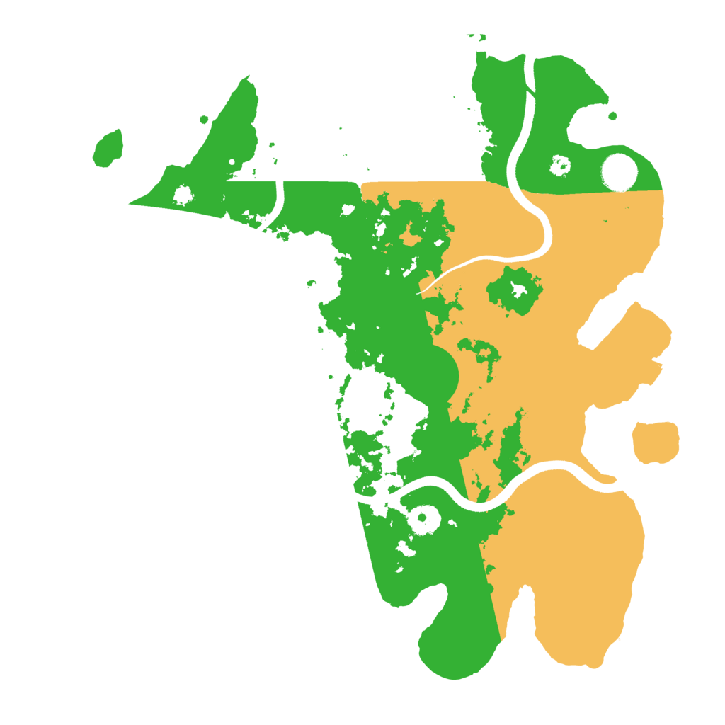 Biome Rust Map: Procedural Map, Size: 3500, Seed: 15093697