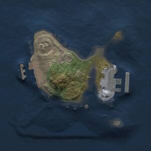 Thumbnail Rust Map: Procedural Map, Size: 1500, Seed: 5555, 3 Monuments
