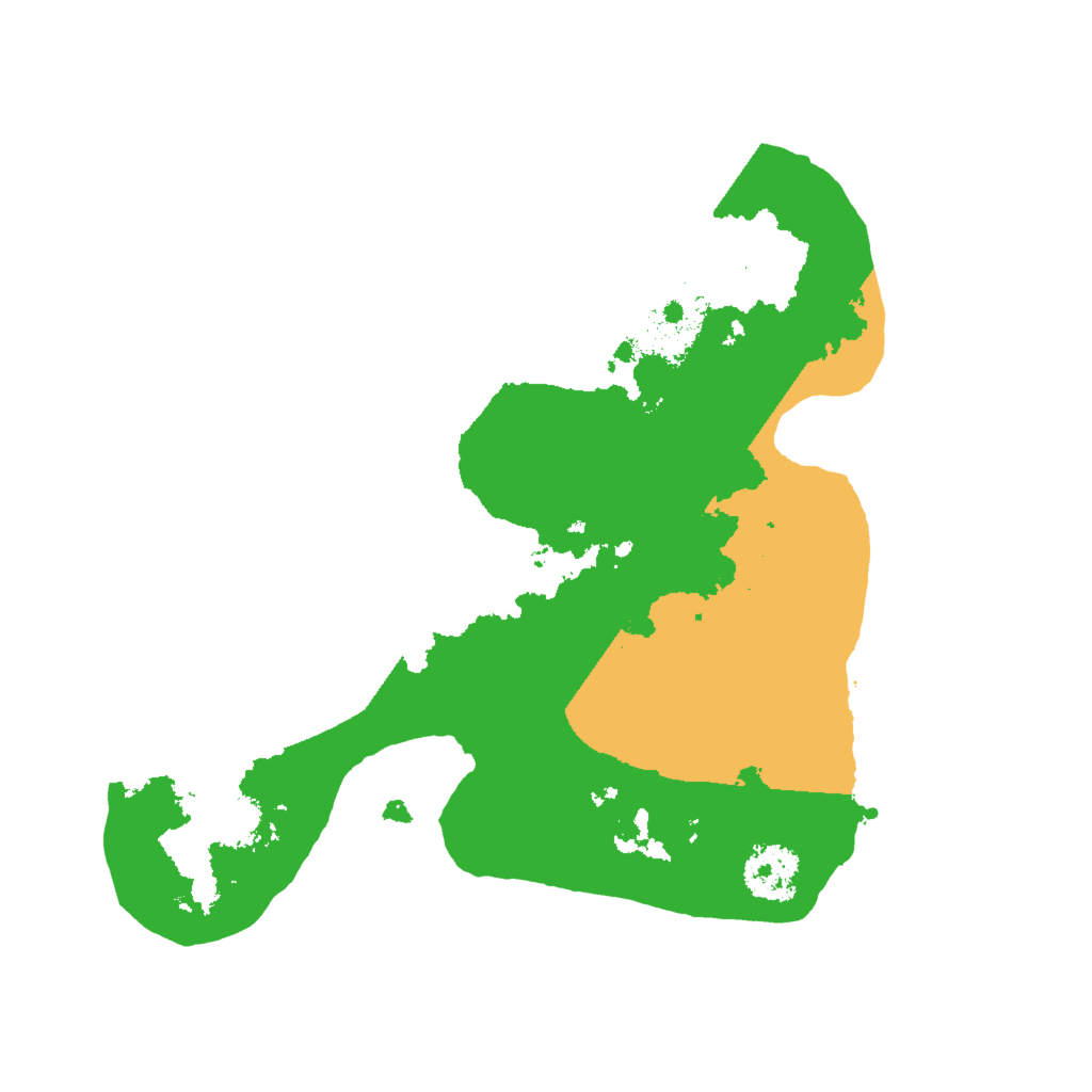 Biome Rust Map: Procedural Map, Size: 2000, Seed: 5418625