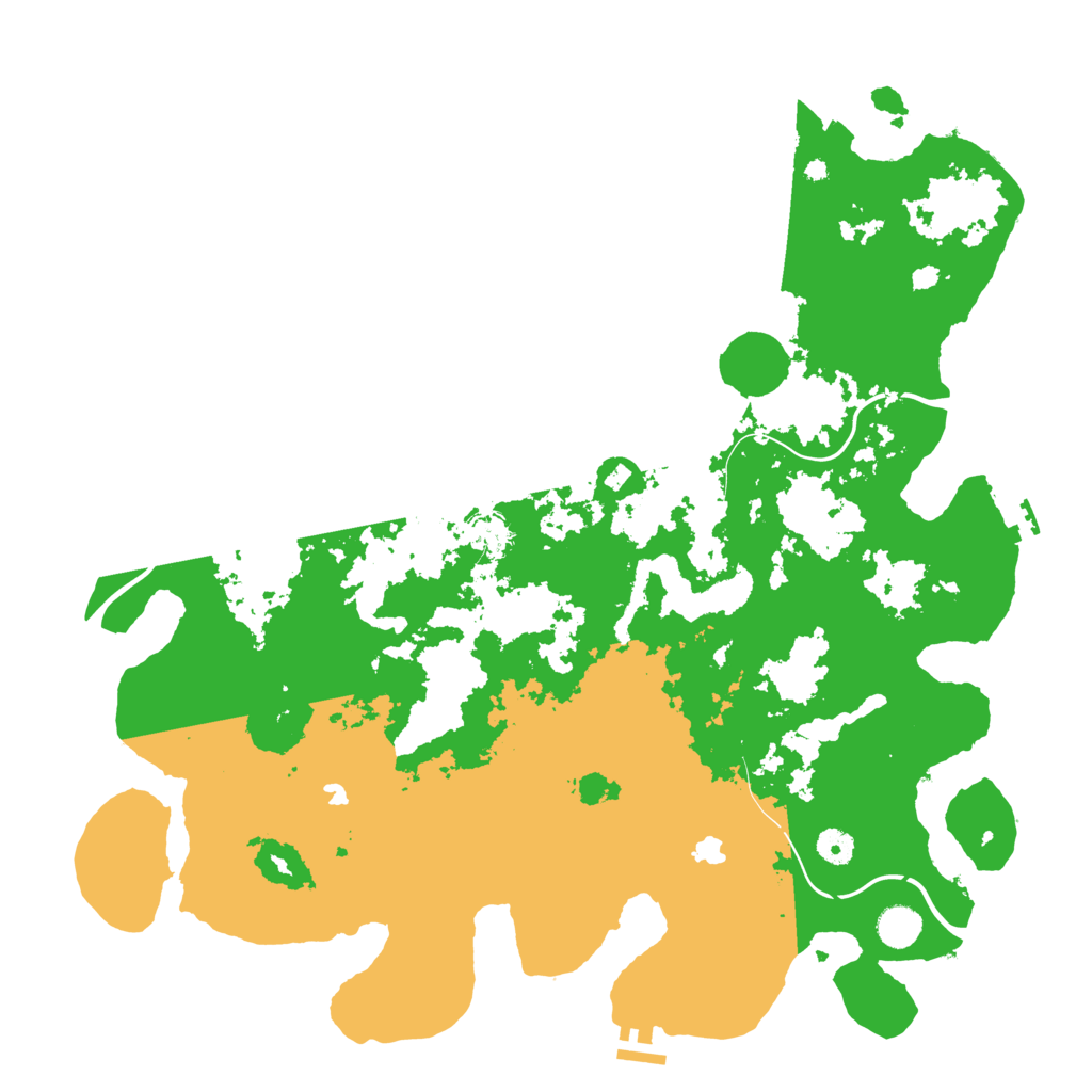 Biome Rust Map: Procedural Map, Size: 4500, Seed: 498390864