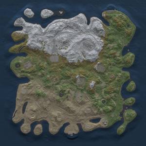 Thumbnail Rust Map: Procedural Map, Size: 4250, Seed: 2133658445, 20 Monuments