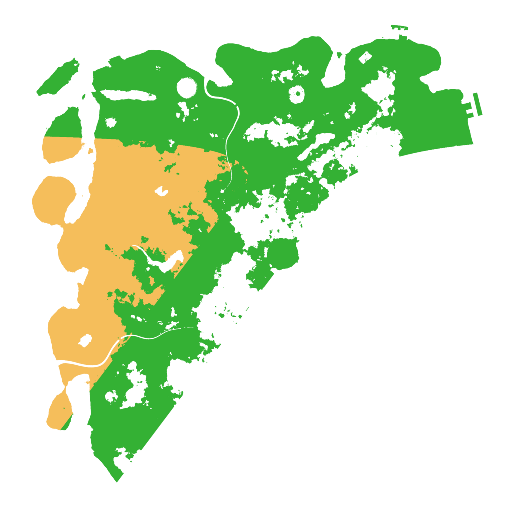 Biome Rust Map: Procedural Map, Size: 4500, Seed: 498390865
