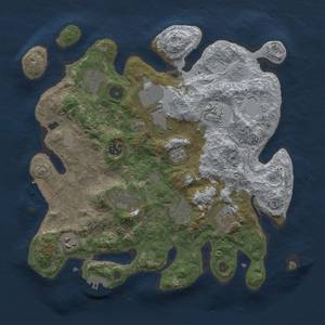 Thumbnail Rust Map: Procedural Map, Size: 3500, Seed: 617161514, 18 Monuments