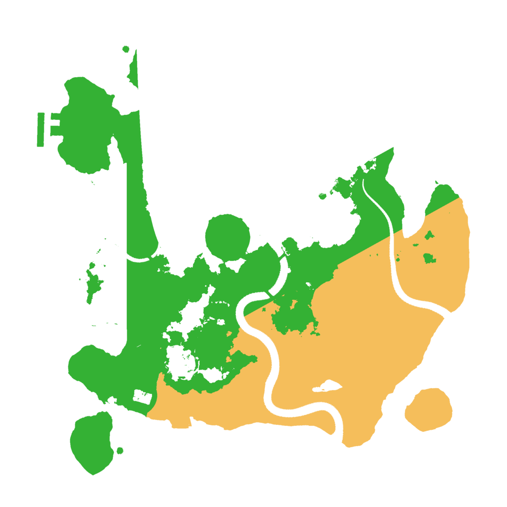 Biome Rust Map: Procedural Map, Size: 3000, Seed: 1362416549