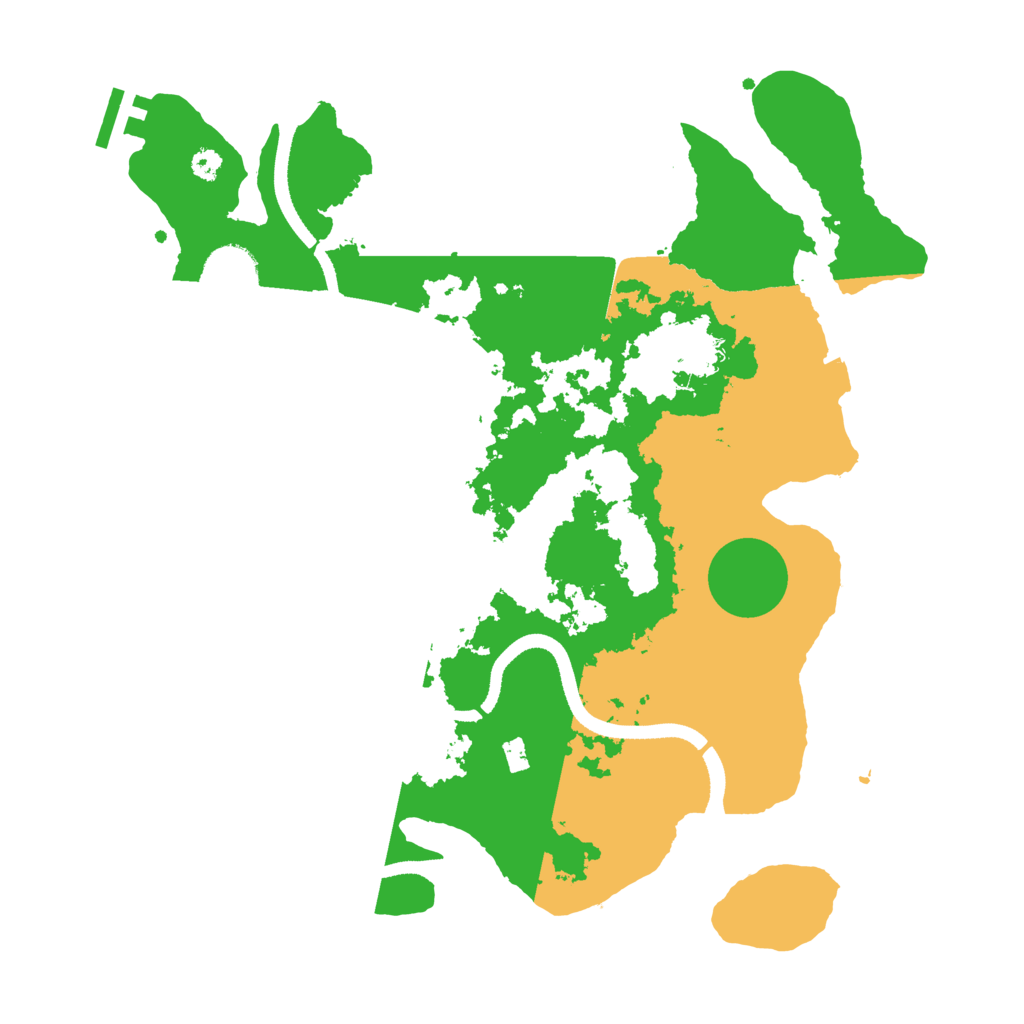 Biome Rust Map: Procedural Map, Size: 3400, Seed: 25755