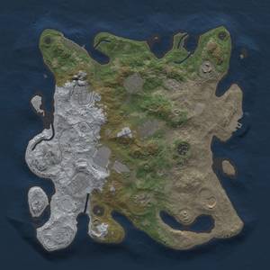 Thumbnail Rust Map: Procedural Map, Size: 3500, Seed: 114225187, 19 Monuments