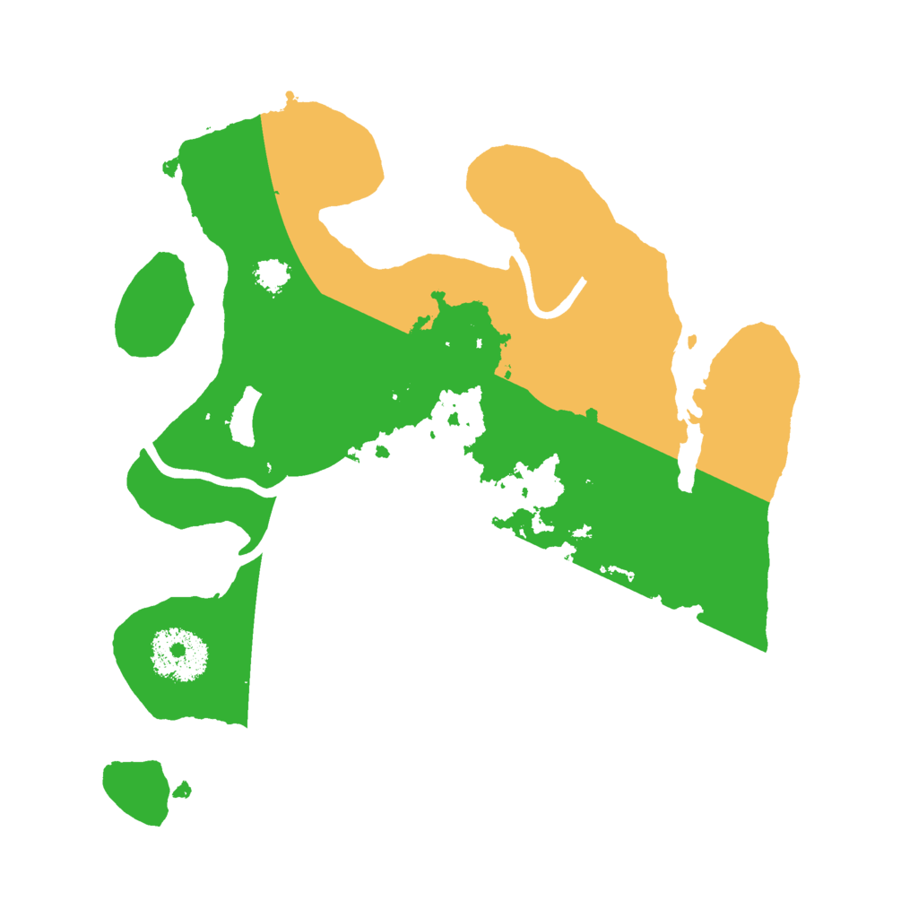 Biome Rust Map: Procedural Map, Size: 2500, Seed: 58670897