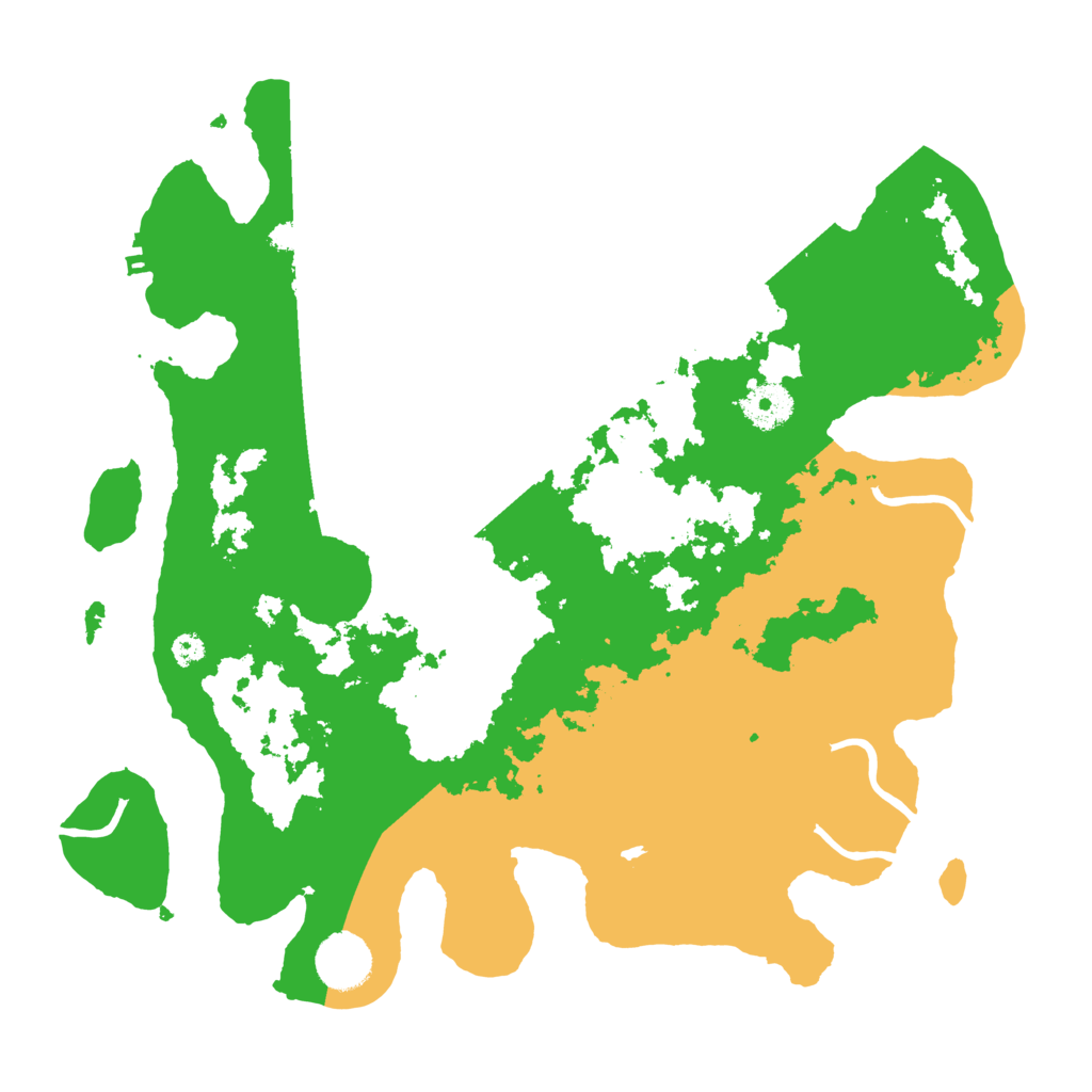 Biome Rust Map: Procedural Map, Size: 3500, Seed: 196176431