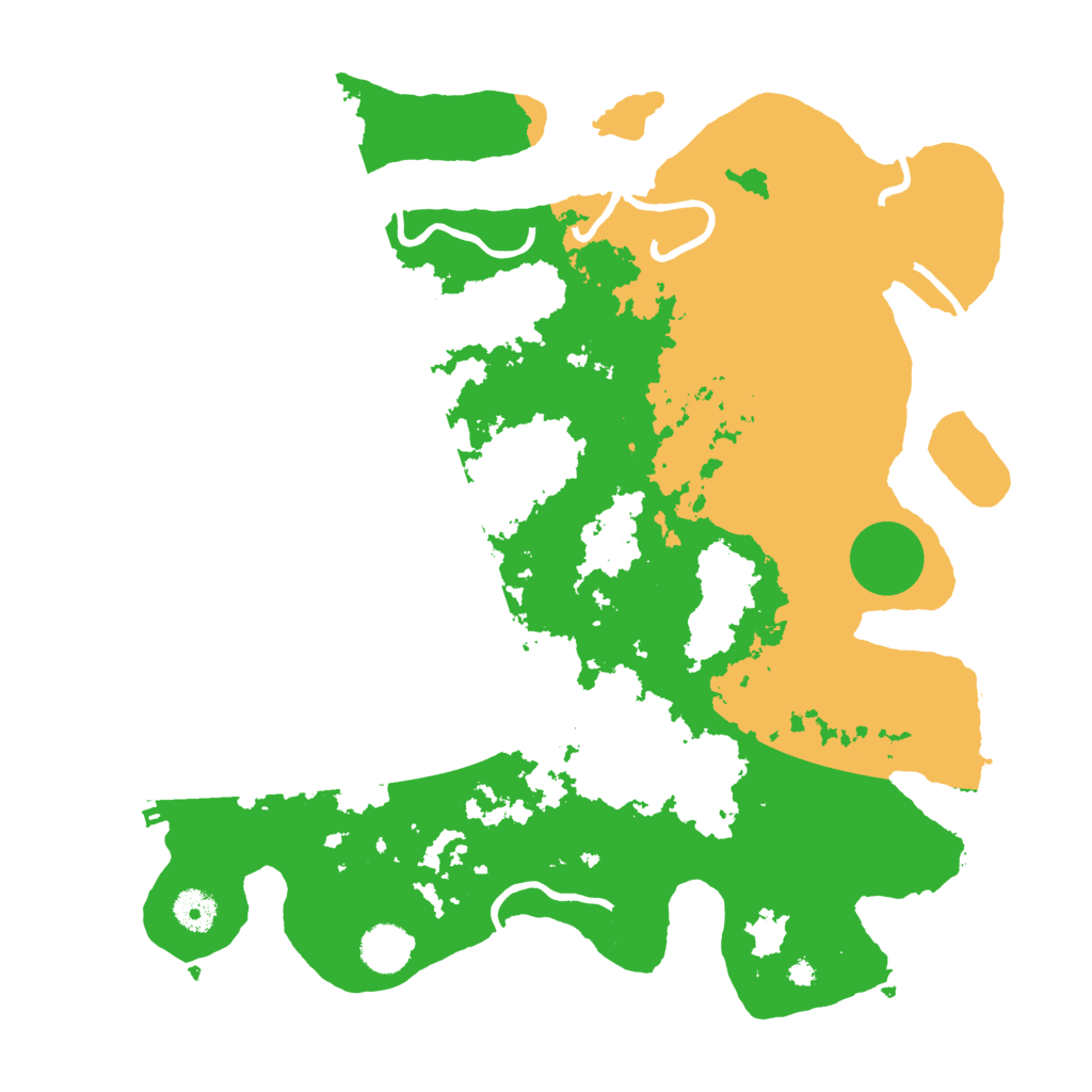 Biome Rust Map: Procedural Map, Size: 3900, Seed: 90745181