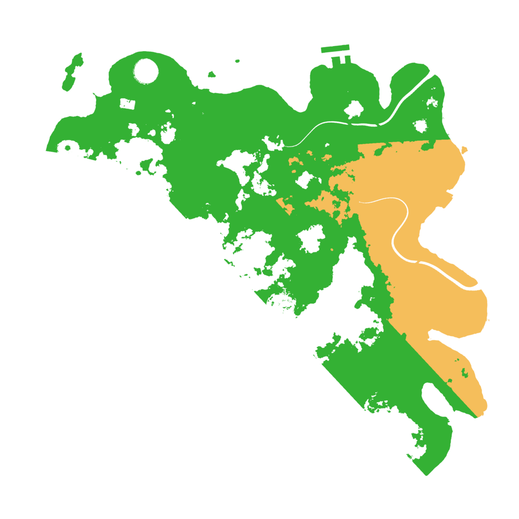 Biome Rust Map: Procedural Map, Size: 3700, Seed: 1481594983