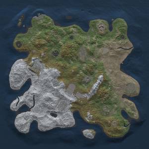 Thumbnail Rust Map: Procedural Map, Size: 3700, Seed: 1481594983, 18 Monuments