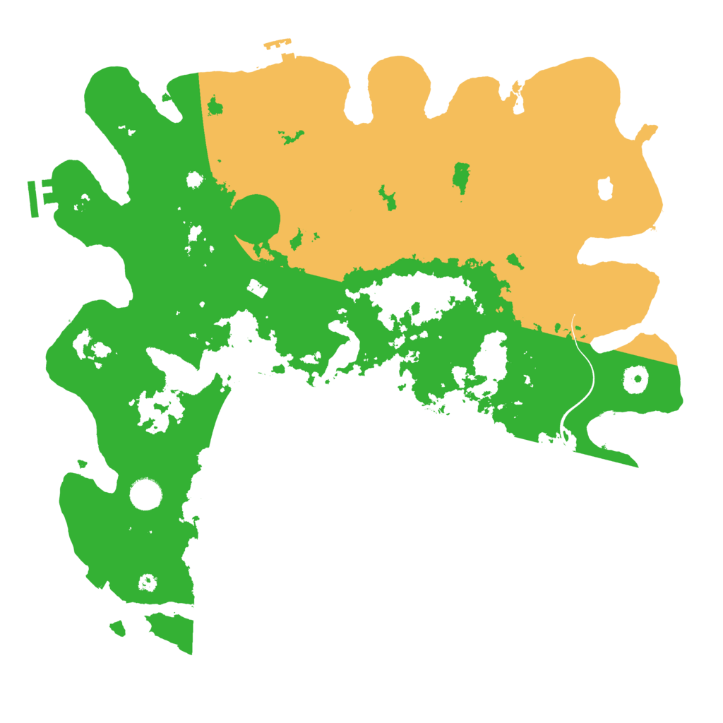 Biome Rust Map: Procedural Map, Size: 4000, Seed: 86431895