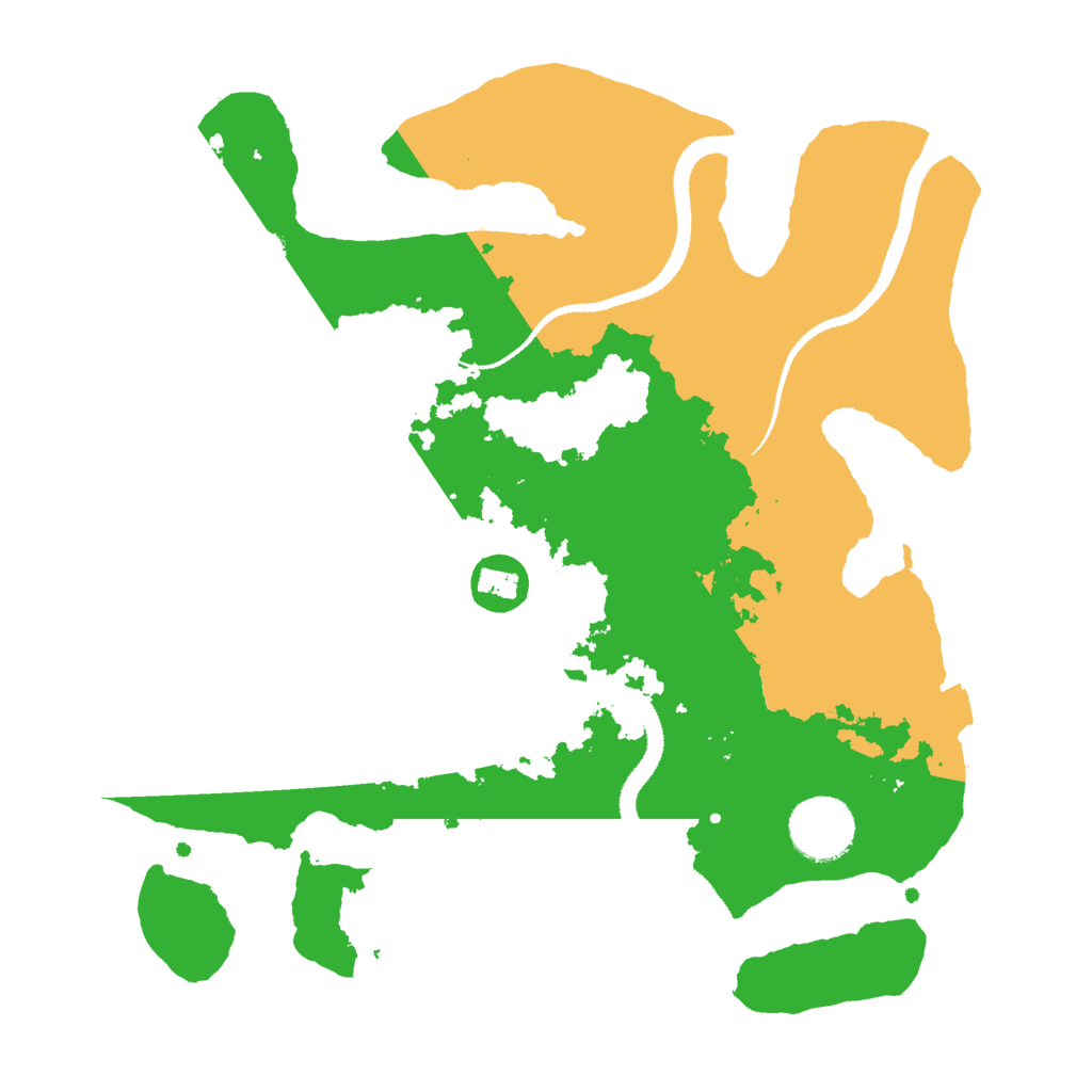 Biome Rust Map: Procedural Map, Size: 3000, Seed: 841351555