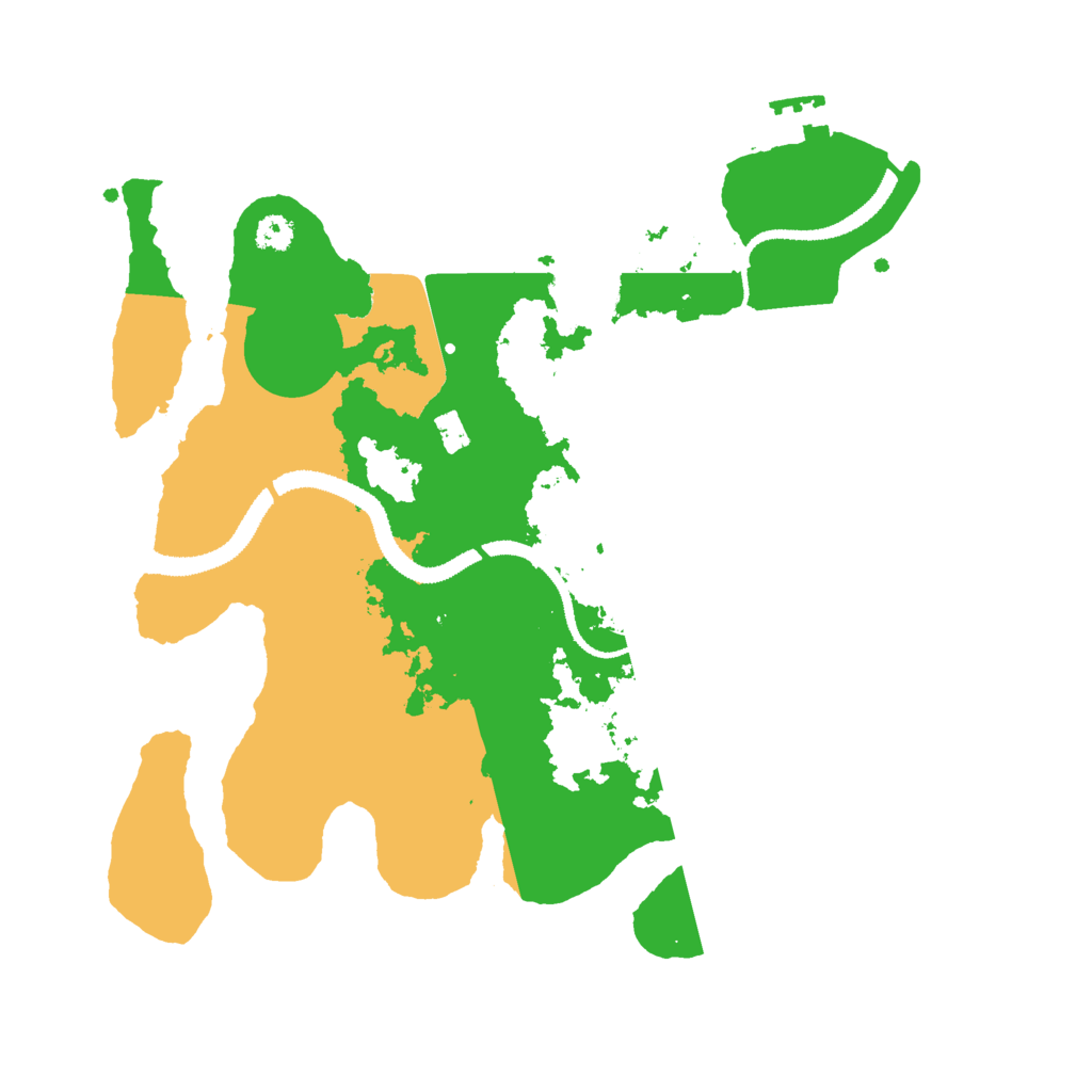 Biome Rust Map: Procedural Map, Size: 3000, Seed: 2133923884